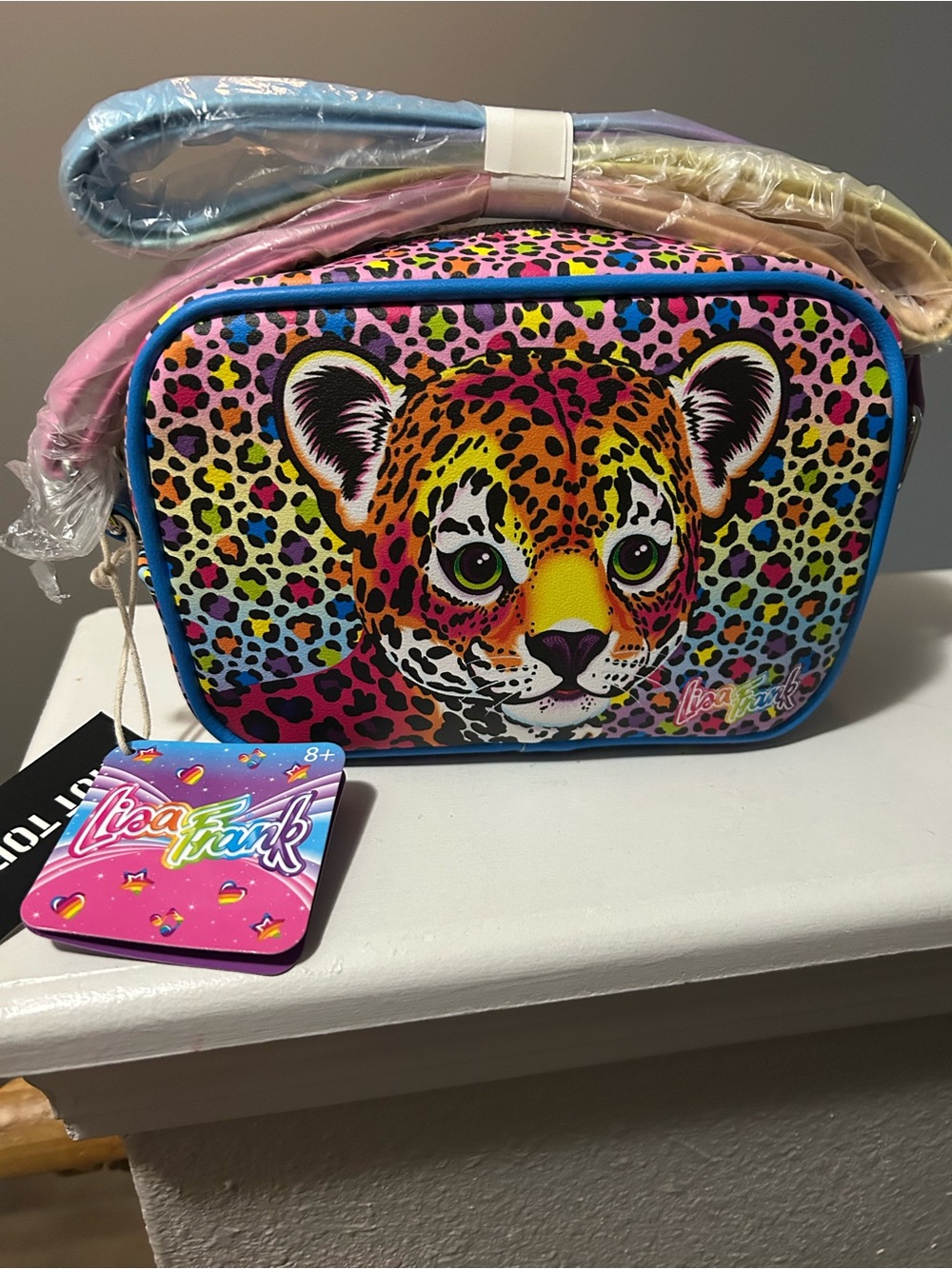 Lisa Frank Rainbow Leopard Forrest Loungefly Crossbody Bag